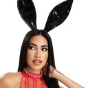 アンサマーズ ハロウィン ビニール製 うさぎ耳ヘッドバンド ブラック - ブラック アクセサリー レディース 女性 インポートブランド(4)