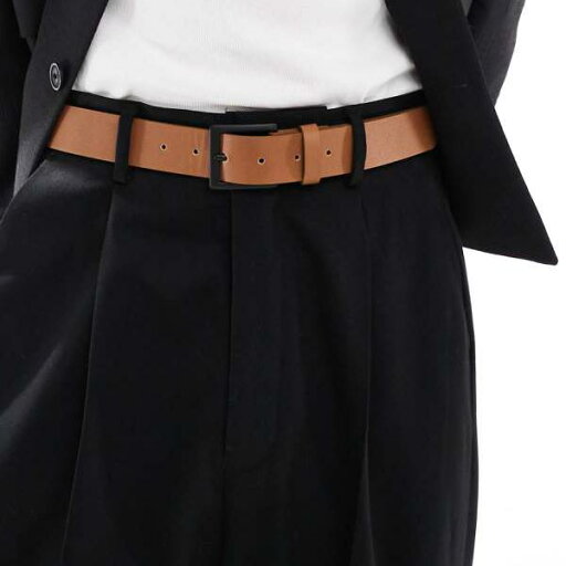 エイソス ASOS asos ASOS DESIGN コントラストバックル付きフェイクレザーベルト ブラウン ベルト メンズ 男性 インポートブランド エイソス ASOS asos ASOS DESIGN コントラストバックル付きフェイクレザーベルト ブラウン ベルト メンズ 男性 インポートブランド