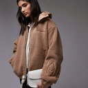 House of Sunny オーバーサイズ ボックス型フード付きフリース タン トップス レディース 女性 インポートブランド 小さいサイズから大きいサイズま...