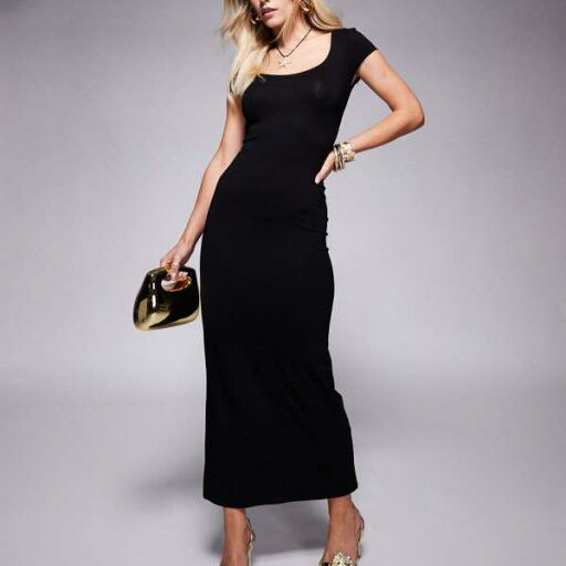 エイソス ASOS asos ASOS DESIGN プチキャップスリーブ スーパースクープ ミディドレス ブラック ワンピース レディース 女性 インポートブランド 小さいサイズから大きいサイズまで エイソス ASOS asos ASOS DESIGN プチキャップスリーブ スーパースクープ ミディドレス ブラック ワンピース レディース 女性 インポートブランド 小さいサイズから大きいサイズまで