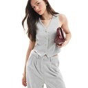 Vero Moda ライトグレーメランジのトールジャージーウエストコートコーデ トップス レディース 女性 インポートブランド 小さいサイズから大きいサイズまで