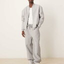 エイソス ASOS asos ASOS DESIGN ヘビーウェイト ジョガー グレー マール パンツ ボトム メンズ 男性 インポートブランド 小さいサイズから大きいサイズまで(4)