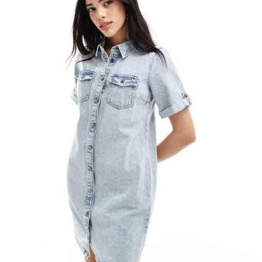 ヴェロモーダ Vero Moda Vero Moda 半袖デニムミニドレス ライトブルー ワンピース レディース 女性 インポートブランド 小さいサイズから大きいサイズまで ヴェロモーダ Vero Moda Vero Moda 半袖デニムミニドレス ライトブルー ワンピース レディース 女性 インポートブランド 小さいサイズから大きいサイズまで