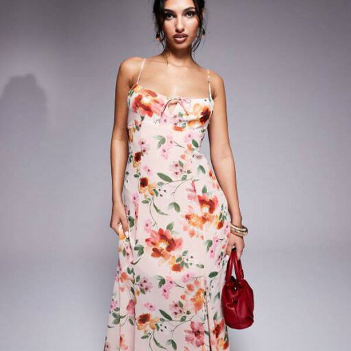 フォーエバーニュー Forever New フォーエバーニューのピンクの花柄ストラップミディアムドレス ワンピース レディース 女性 インポートブランド 小さいサイズから大きいサイズまで フォーエバーニュー Forever New フォーエバーニューのピンクの花柄ストラップミディアムドレス ワンピース レディース 女性 インポートブランド 小さいサイズから大きいサイズまで