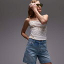 トップショップ Topshop TOPSHOP トップショップ デニム エディター ショーツ ブリーチ パンツ ボトム レディース 女性 インポートブランド 小さいサイズから大きいサイズまで(4)