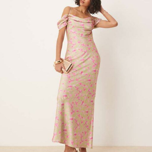 プリティーラビッシュ Pretty Lavish オリーブとフクシアの花柄のPretty Lavish アシンメトリー カウル スリップ マキシドレス ワンピース レディース 女性 インポートブランド 小さいサイズから大きいサイズまで プリティーラビッシュ Pretty Lavish オリーブとフクシアの花柄のPretty Lavish アシンメトリー カウル スリップ マキシドレス ワンピース レディース 女性 インポートブランド 小さいサイズから大きいサイズまで