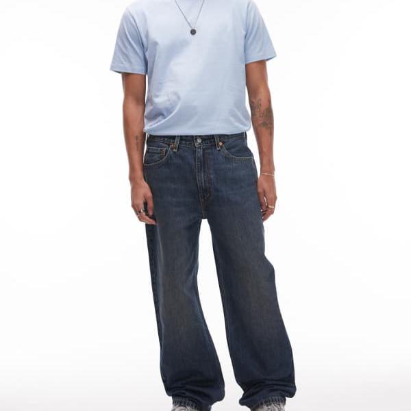 リーバイス Levi's リーバイス 565 ルーズストレートフィットジーンズ ダークウォッシュ パンツ ボトム メンズ 男性 インポートブランド 小さいサイズから大きいサイズまで