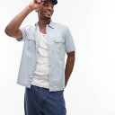 リーバイス Levi's リーバイス ワークウェア カプセル ダルトン 半袖 レールロード ストライプ デニム シャツ ライトブルー トップス メンズ 男性 インポートブランド 小さいサイズから大きいサイズまで