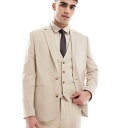 エイソス ASOS asos ASOS DESIGN テクスチャードストーン生地のスリムスーツジャケット アウター メンズ 男性 インポートブランド 小さいサイズから大きいサイズまで