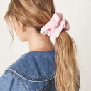 エイソス ASOS asos ASOS DESIGN クラッシュ生地のシュシュ(ピンク) アクセサリー レディース 女性 インポートブランド