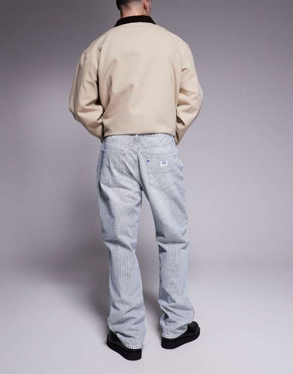 ヒューゴブルーネイトバギーフィットジーンズ（ライトブルー） パンツ ボトム メンズ 男性 インポートブランド 小さいサイズから大きいサイズまで