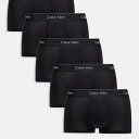 カルバンクライン Calvin Klein カルバン・クライン アイコン コットン ストレッチ 5パック ローライズ トランクス ブラック アンダーウェア 下着 メンズ 男性 インポートブランド