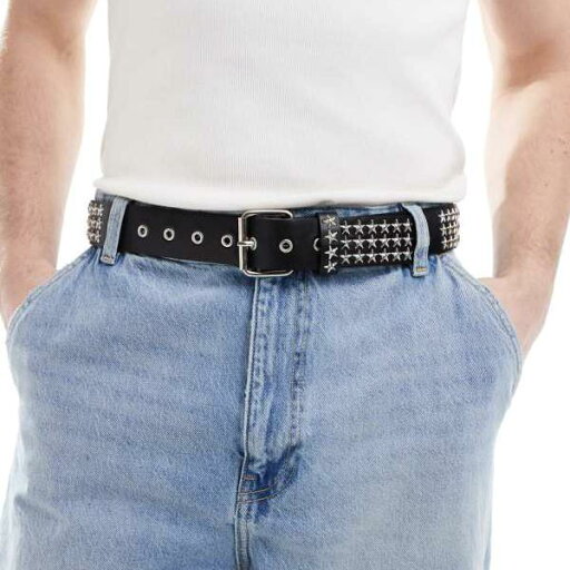 エイソス ASOS asos ASOS DESIGN スターシルバースタッズベルト ブラックフェイクレザー ベルト メンズ 男性 インポートブランド エイソス ASOS asos ASOS DESIGN スターシルバースタッズベルト ブラックフェイクレザー ベルト メンズ 男性 インポートブランド