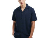 オンリー&サンズ Only & Sons ONLY & SONS シアサッカーシャツ コーディネート ダークネイビー トップス メンズ 男性 インポートブランド...