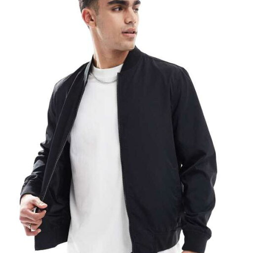 エイソス ASOS asos ASOS DESIGN 軽量ボンバージャケット ブラック アウター メンズ 男性 インポートブランド 小さいサイズから大きいサイズまで エイソス ASOS asos ASOS DESIGN 軽量ボンバージャケット ブラック アウター メンズ 男性 インポートブランド 小さいサイズから大きいサイズまで