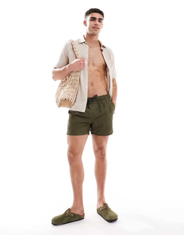 オンリー＆サンズ Only & Sons ONLY & SONS スイムショーツ カーキ 水着 メンズ 男性 インポートブランド 小さいサイズから大きいサイズまで