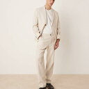 セレクテッド オム Selected Homme selected homme クリーム色のセレクテッド オム マリク レギュラーフィット トラウザー パンツ ボトム メンズ 男性 インポートブランド 小さいサイズから大きいサイズまで