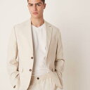 セレクテッド オム Selected Homme selected homme クリーム色の厳選されたオムマリクリネンブレザー アウター メンズ 男性 インポートブランド 小さいサイズから大きいサイズまで