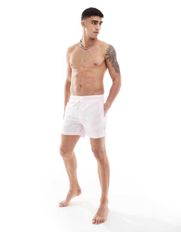 オンリー＆サンズ Only & Sons ONLY & SONS シアサッカー スイムショーツ ライラック 水着 メンズ 男性 インポートブランド 小さいサイズから大きいサイズまで