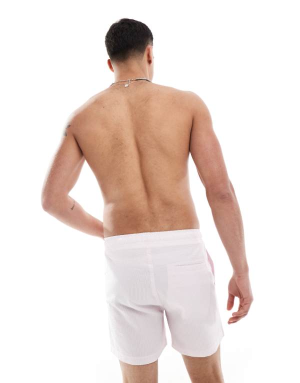 オンリー＆サンズ Only & Sons ONLY & SONS シアサッカー スイムショーツ ライラック 水着 メンズ 男性 インポートブランド 小さいサイズから大きいサイズまで