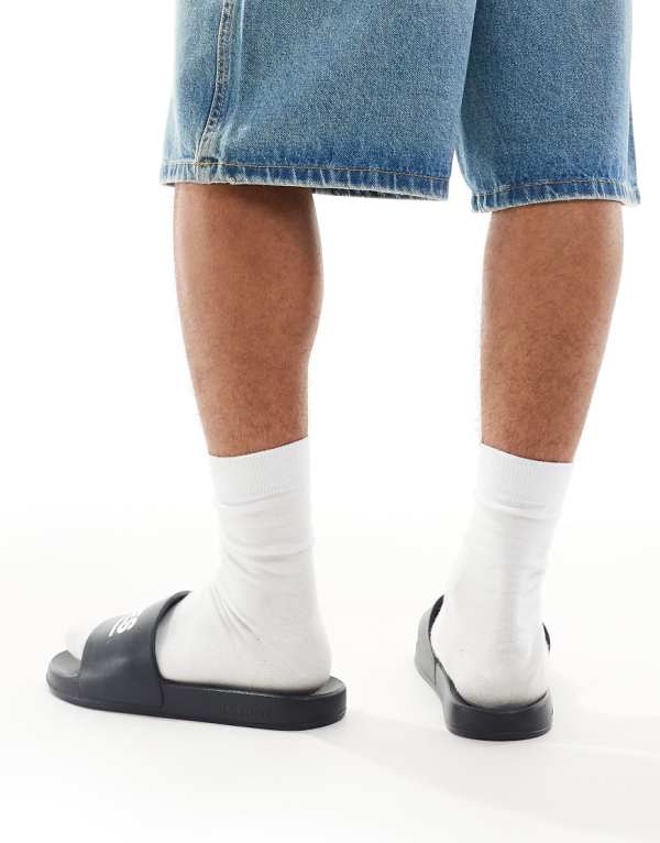 ジャックアンドジョーンズ Jack & Jones ジャック＆ジョーンズ プールスライダー ブラック 靴 メンズ 男性 インポートブランド 小さいサイズから大きいサイズまで