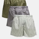 ジャックアンドジョーンズ Jack & Jones ジャック&ジョーンズ ストライプボクサーパンツ 3枚パック グリーン 下着 メンズ 男性 インポートブランド 小さいサイズから大きいサイズまで