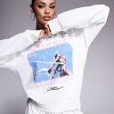 Weekend Collective のランナーグラフィック入りテクスチャードスウェットシャツコーデ トップス レディース 女性 インポートブランド 小さいサイズから大きいサイズまで(4)