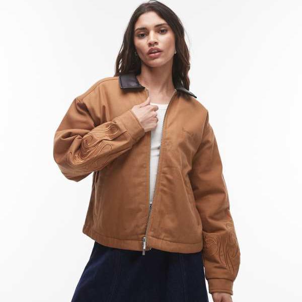 House of Sunny キャンバス ワーカー ジャケット (タン) アウター レディース 女性 インポートブランド 小さいサイズから大きいサイズまで