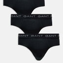 ガント Gant GANT ロゴウエストバンド付きブリーフ3枚組(ブラック) メンズ 男性 インポートブランド