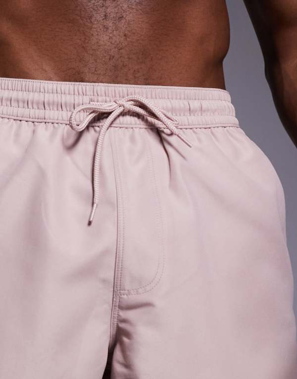 エイソス ASOS asos ASOS DESIGN ショート丈スイムショーツ（ライトブラウン） 水着 メンズ 男性 インポートブランド 小さいサイズから大きいサイズまで