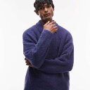 トップマン Topman TOPMAN トップマン オーバーサイズフィット ブークレポロ(ネイビー) トップス メンズ 男性 インポートブランド 小さいサイズから大きいサイズまで