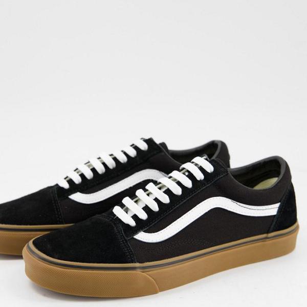 ヴァンズ Vans VANS バンズ Vans Old SkoolGumsoleトレーナー（黒と白） 靴 メンズ 男性 インポートブランド 小さいサイズから大きいサイズまで