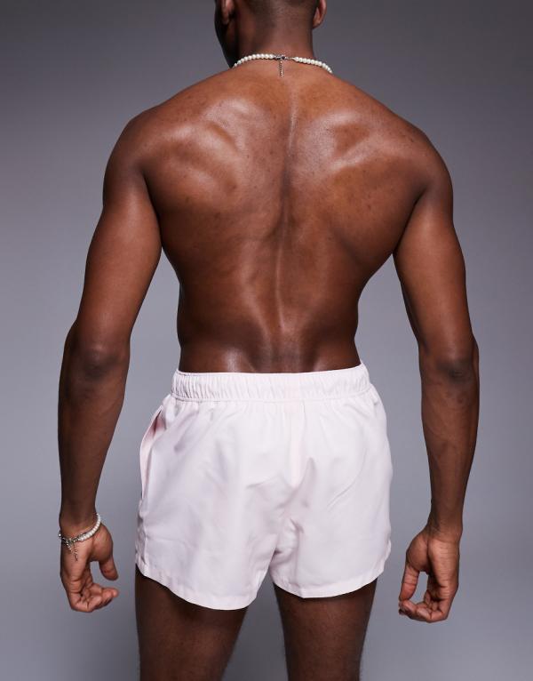 エイソス ASOS asos ASOS DESIGN スーパーショート丈 スイムショーツ（ピンク） 水着 メンズ 男性 インポートブランド 小さいサイズから大きいサイズまで