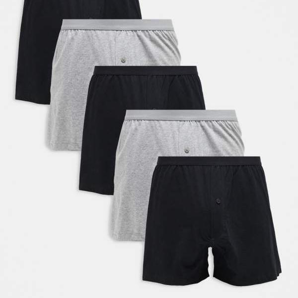 エイソス ASOS asos ASOS DESIGN ボクサーパンツ 5枚組 下着 メンズ 男性 インポートブランド 小さいサ..