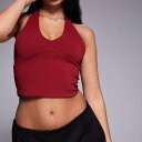 エイソス ASOS asos ASOS DESIGNのメルロー素材のスカルプティングホルターネックトップ トップス レディース 女性 インポートブランド 小さいサイズから大きいサイズまで
