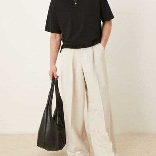 エイソス ASOS asos ASOS DESIGNのスマートなエクストリームワイドレッグパンツ(フロントプリーツ、ストーン) パンツ ボトム メンズ 男性 インポートブランド 小さいサイズから大きいサイズまで エイソス ASOS asos ASOS DESIGNのスマートなエクストリームワイドレッグパンツ(フロントプリーツ、ストーン) パンツ ボトム メンズ 男性 インポートブランド 小さいサイズから大きいサイズまで