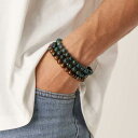 エイソス ASOS asos ASOS DESIGN 半貴石ビーズブレスレット 3個セット ニュートラル アクセサリー メンズ 男性 インポートブランド