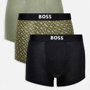 ボスワン 3パックトランクス(グリーンとブラック) 下着 メンズ 男性 インポートブランド 小さいサイズから大きいサイズまで