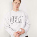 オベイ Obey Obeyのディガブルロゴクルーネックスウェットシャツ(アッシュグレー) トップス メンズ 男性 インポートブランド 小さいサイズから大きいサイズまで