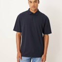 エイソス ASOS asos ASOS DESIGN リラックスピケポロ(ネイビー) トップス メンズ 男性 インポートブランド 小さいサイズから大きいサイズまで