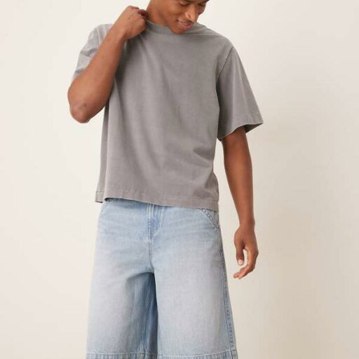 エイソス ASOS asos ASOS DESIGNのデニムパンツ(セルフタイと刺繍入りバックポケット付き、ミッドウォッシュブルー) アクセサリー メンズ 男性 インポートブランド エイソス ASOS asos ASOS DESIGNのデニムパンツ(セルフタイと刺繍入りバックポケット付き、ミッドウォッシュブルー) アクセサリー メンズ 男性 インポートブランド
