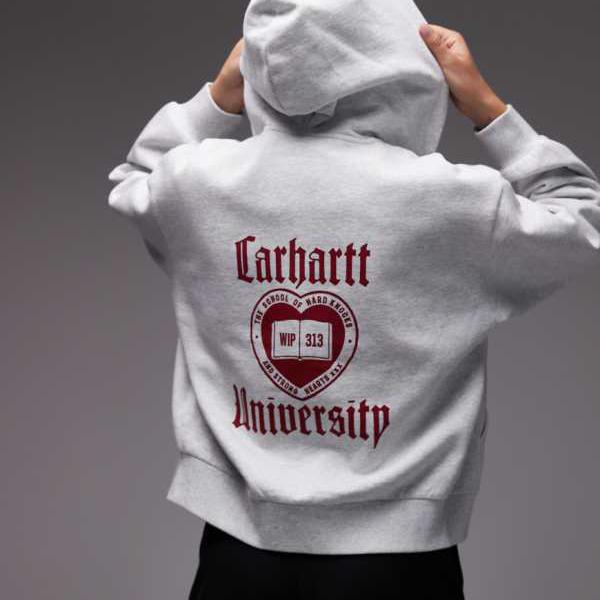 カーハート Carhartt WIP Carhartt Carhartt WIP スクールジップスルーパーカー（グレーマール） トッ..