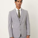 エイソス ASOS asos ASOS DESIGN スキニースーツジャケット(グレー) アウター メンズ 男性 インポートブランド 小さいサイズから大きいサイズまで