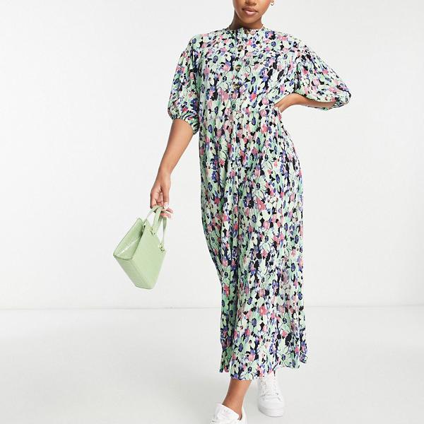 エイソス ASOS asos ASOS DESIGN plisse スモック ジャンプスーツ 花柄 オールインワン レディース 女性 インポートブランド 小さいサイズから大きいサイズまでのサムネイル