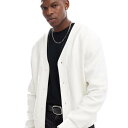 エイソス ASOS asos ASOS DESIGN コーデュロイオーバーサイズテクスチャードカーディガン(ニュートラルカラー、クリーム) トップス メンズ 男性 インポートブランド 小さいサイズから大きいサイズまで