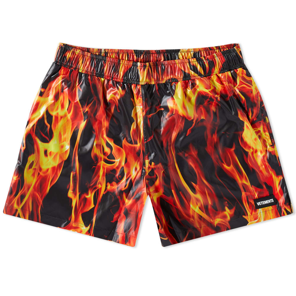 ヴェトモン VETEMENTS ベトモン VETEMENTS Fire Swim Short 水着 メンズ 男性 インポートブランド 小さいサイズから大きいサイズまで