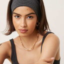 エイソス ASOS asos ASOS DESIGN ストライプジャージーヘッドバンド(ダークグレーマール) アクセサリー レディース 女性 インポートブランド