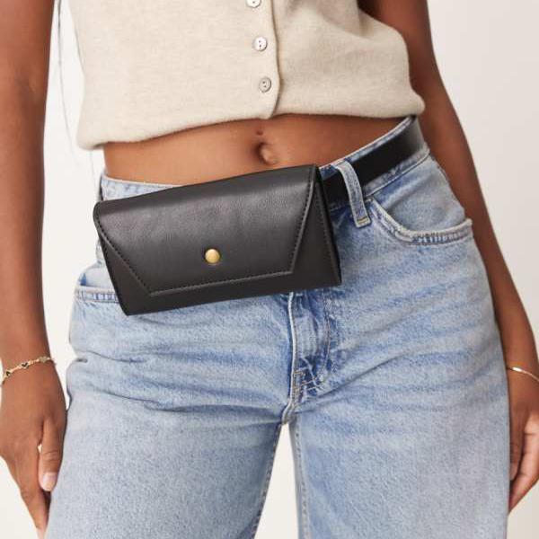 エイソス ASOS asos ASOS DESIGN ベルトバッグ（ブラック） ベルト レディース 女性 インポートブランド