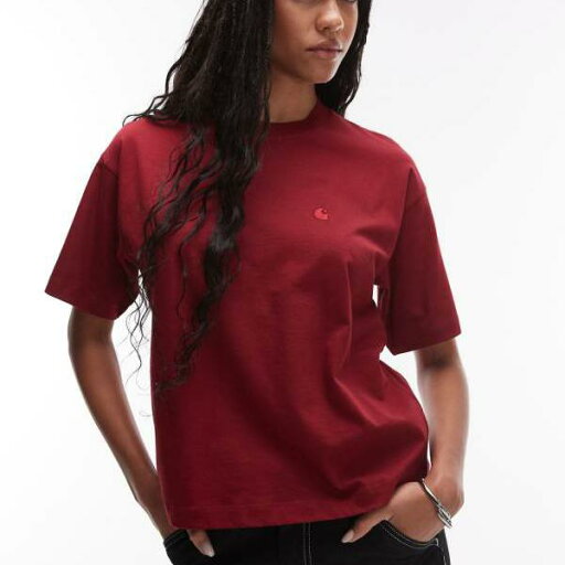 カーハート Carhartt WIP Carhartt Carhartt WIP チェスター 半袖 T シャツ(赤) トップス レディース 女性 インポートブランド 小さいサイズから大きいサイズまで カーハート Carhartt WIP Carhartt Carhartt WIP チェスター 半袖 T シャツ(赤) トップス レディース 女性 インポートブランド 小さいサイズから大きいサイズまで
