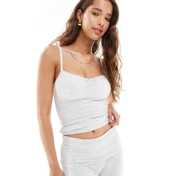 コットンオン スリープリカバリー ピコットキャミトップ ライトグレーマール トップス レディース 女性..